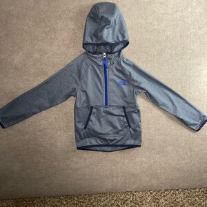 North Face Kids Gray and Blue Hoodie